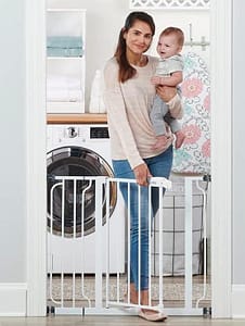 Regalo Easy Step 38.5-Inch Wide Walk Thru Baby Gate, Includes 6-Inch Extension Kit,