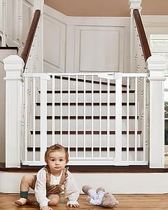 Mom's Choice Awards Winner-Cumbor 29.7-46" Baby Gate for Stairs, Auto Close Dog Gate for the House