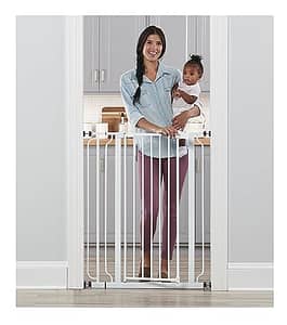 Extra Tall Baby Gates For Stairs Regalo Easy Step 36" Extra Tall Walk Thru Baby Gate, Includes 4-Inch Extension Kit