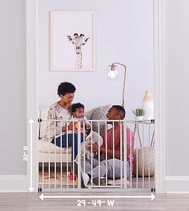 Regalo Easy Open 47-Inch Super Wide Walk Thru Baby Gate