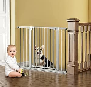 Dog Gate for The House 27-43", BabyBond Baby Gate for Stairs