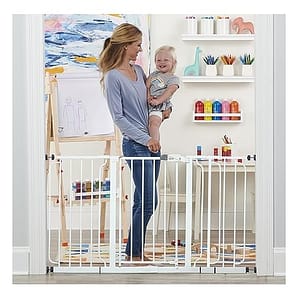 Regalo 56-Inch Extra WideSpan Walk Through Baby Gate, Includes 4-Inch, 8-Inch and 12-Inch Extension