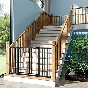 Best Baby gates for stairs with spindles Mom's Choice Awards Winner-Cumbor 29.7-51.5 Baby Gate