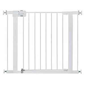 Best Baby gates for stairs with carpet. Safety 1st Easy Install 28" High Walk Thru Gate, Fits Between 29" and 38"