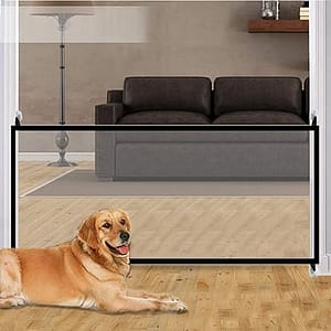 70.9"x28.3" Pet Gate,Baby Gate,Magic Gate Portable Folding mesh gate Safe Guard Isolated