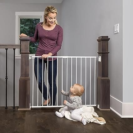 Regalo 2-in-1 Extra Wide Stairway and Hallway Walk Through Baby Safety Gate