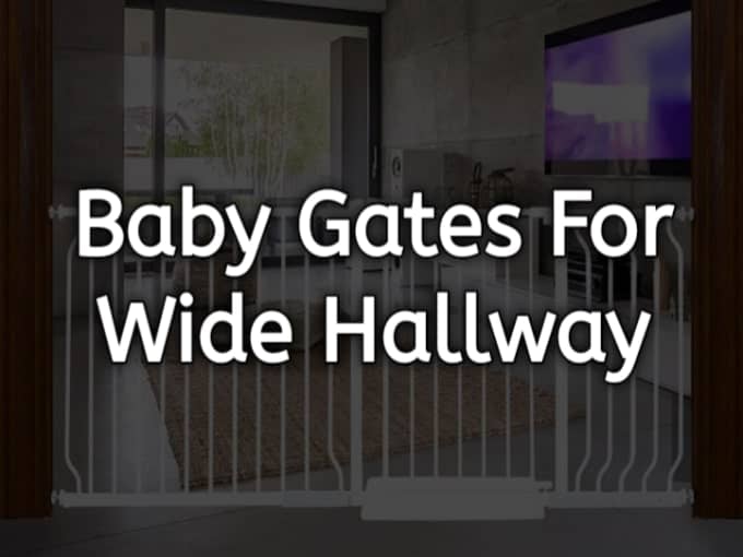 Baby gates for wide hallway