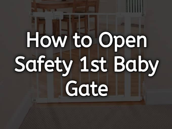 how to open safety 1st baby gate