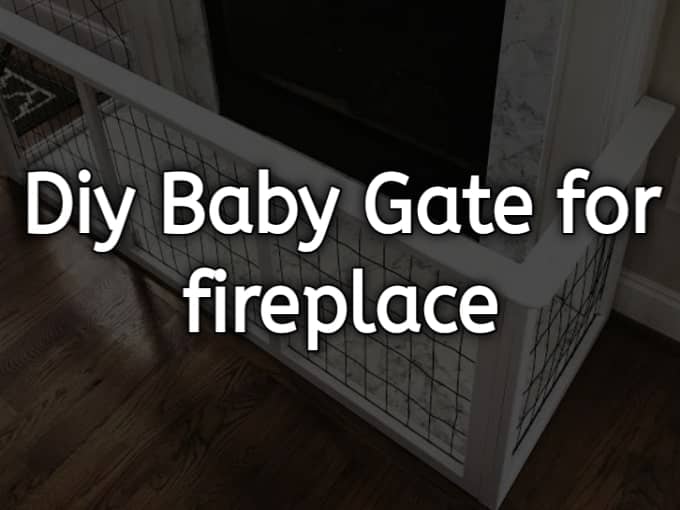 DIY Baby Gate for the Fireplace