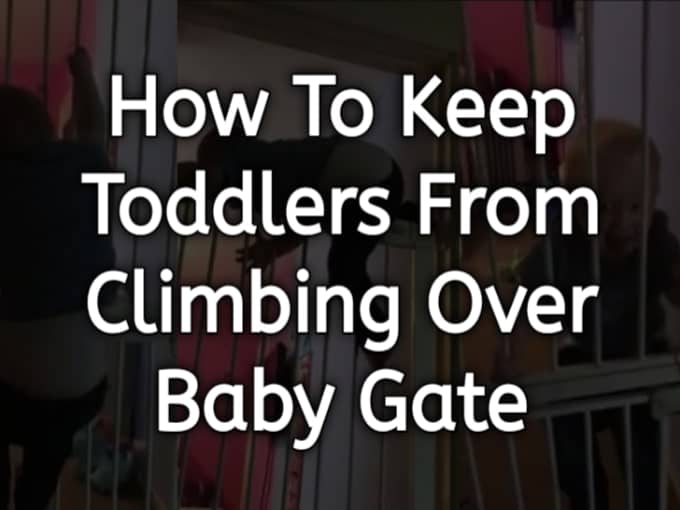 Toddlers from Climbing Over the Baby Gate